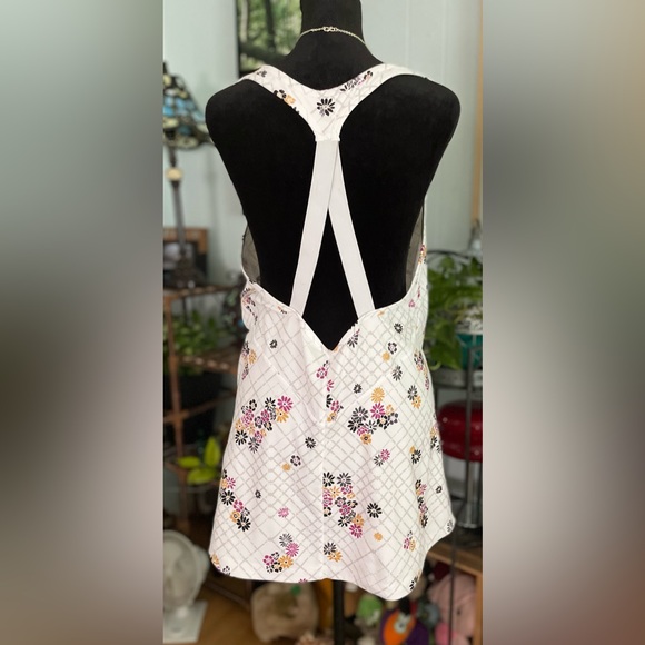 Lole Floral Quick Dry Racerback Tank Top Size Large - Picture 1 of 4